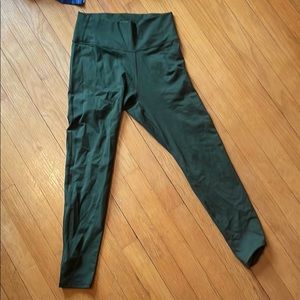 Green fabletics leggings